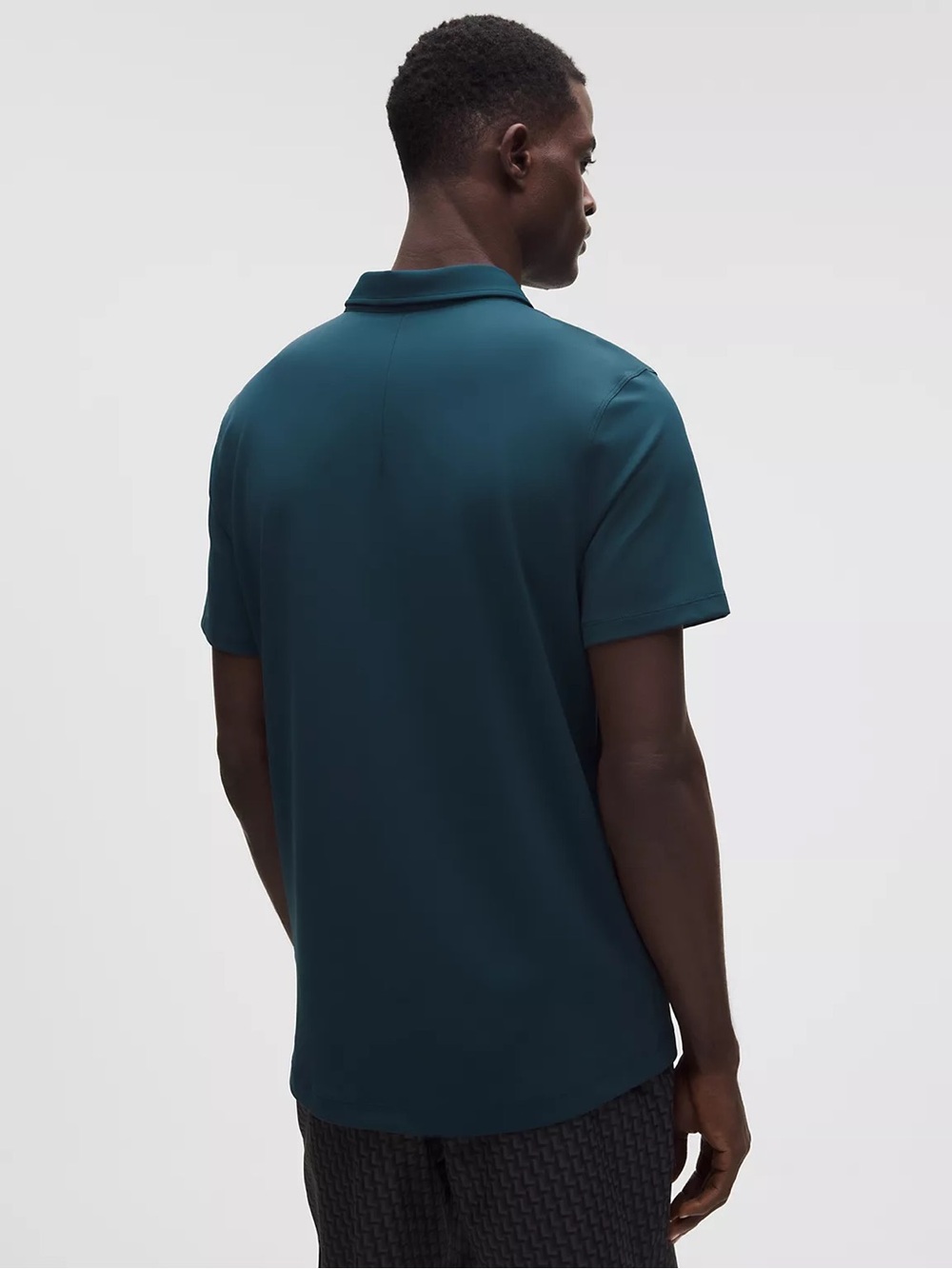 Lululemon Men’s Teal Polo Shirt - Performance Stretch EUC Sz Lg - Picture 3 of 10